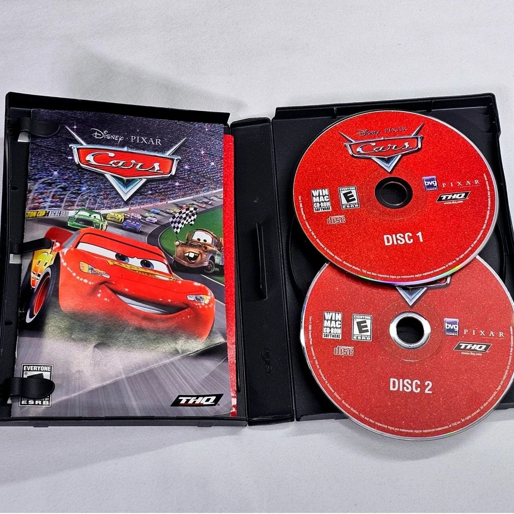 Disney Pixar Cars PC Mac Game THQ Target Exclusive 2-Disc Set Lightning McQueen‎